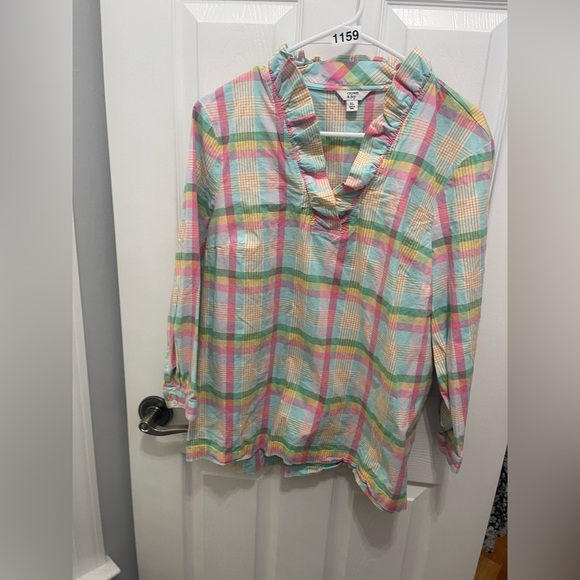 crown & ivy Tops - Crown & Ivy Multicolor Plaid Shirt